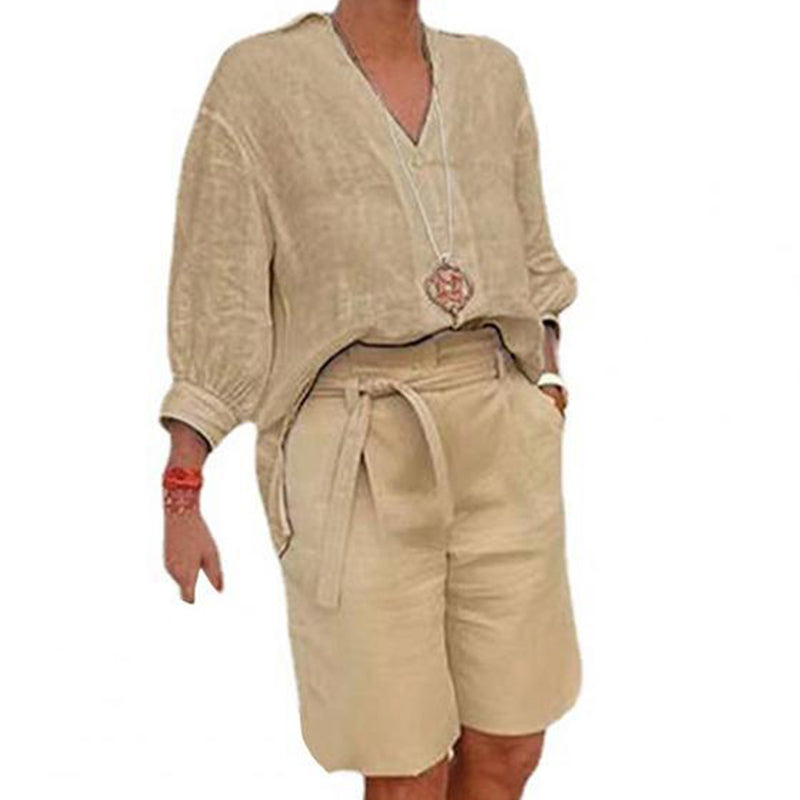 ✨👗 Conjunto feminino 2 peças verão leve e respirável elegante e confortável