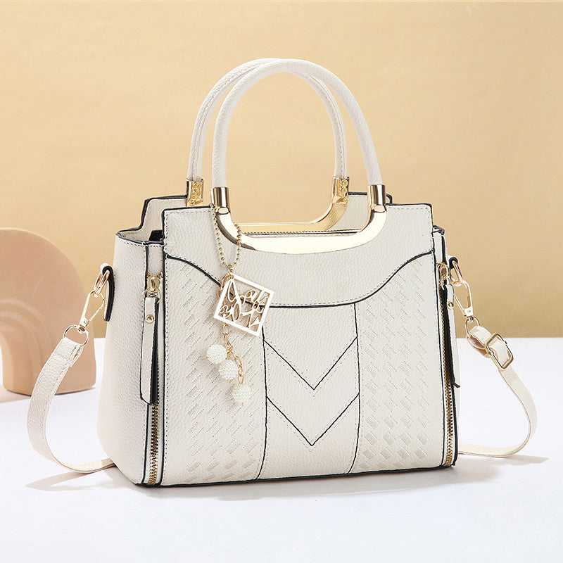 👜✨ Bolsa feminina premium com costura em V – elegante, espaçosa e versátil