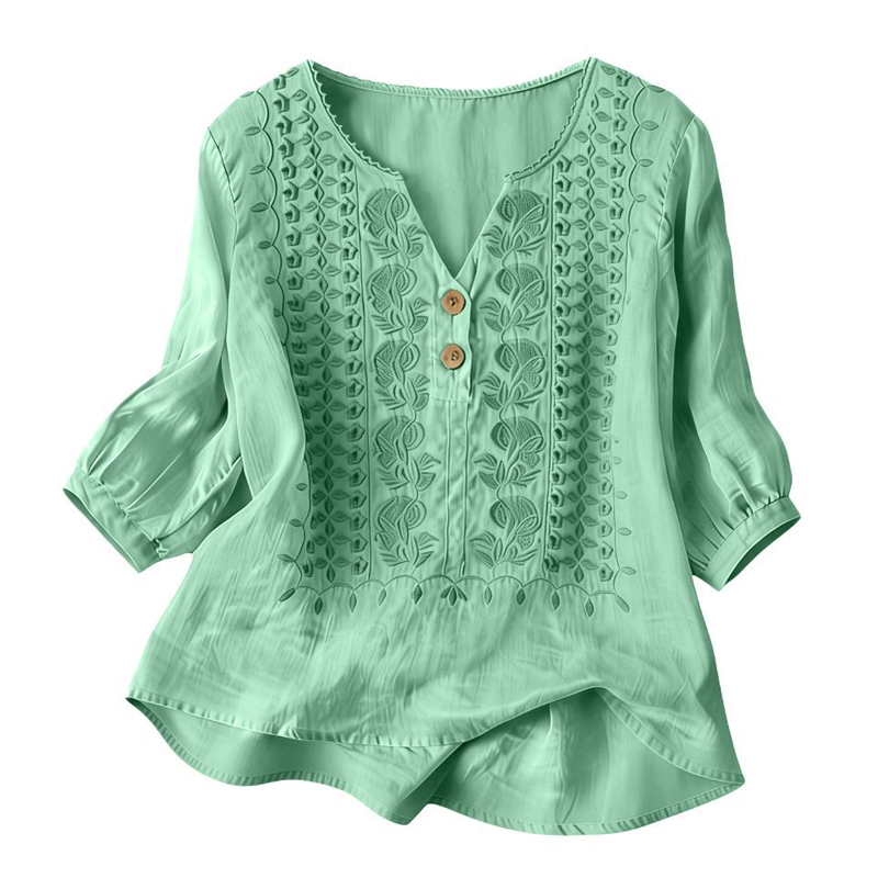 ⌛Oferta por tempo limitado — Camiseta feminina de manga curta, estilo artístico e respirável