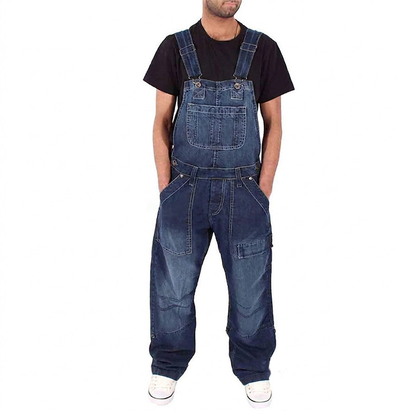 סרבל ג'ינס בגזרה קלאסית לגברים