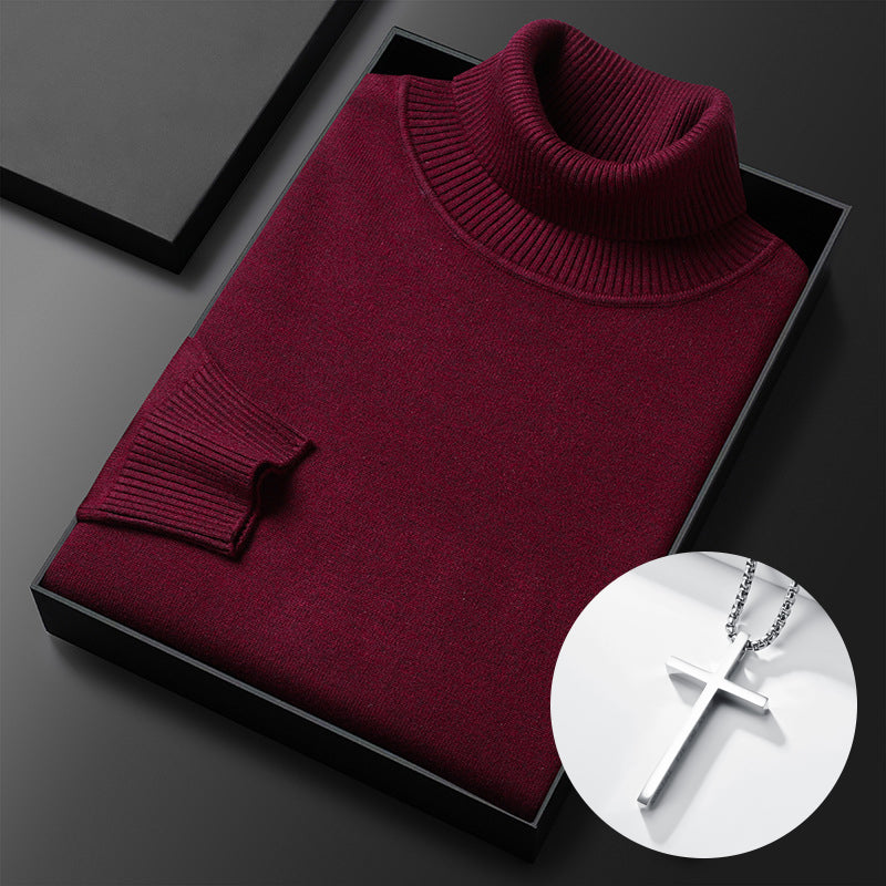 ⏳Limited-time 50% off⏰Men's Solid Color Premium Turtleneck Sweater👔