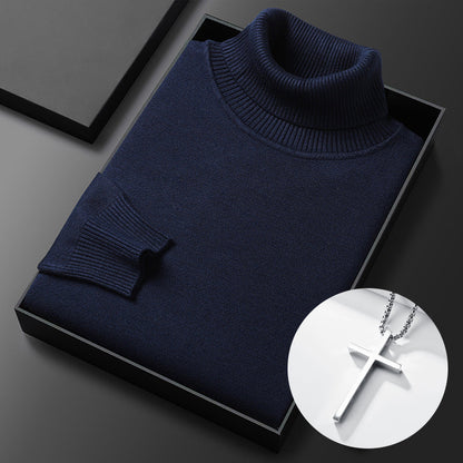 ⏳Limited-time 50% off⏰Men's Solid Color Premium Turtleneck Sweater👔