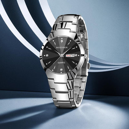Men's Casual And Business Round Dial Quartz Watch