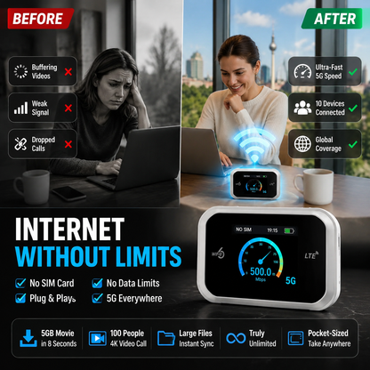 📶 50% DE DESCONTO POR TEMPO LIMITADO! ⚡Oferta por tempo limitado — Hotspot móvel com cobertura Wi-Fi total✨
