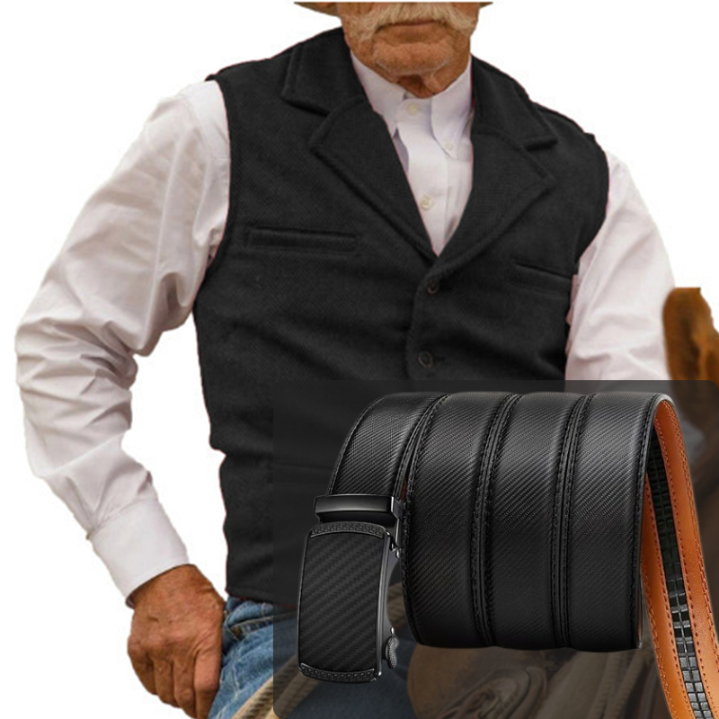 🔥Ofertas imperdíveis – Colete casual de negócios masculino com corte justo