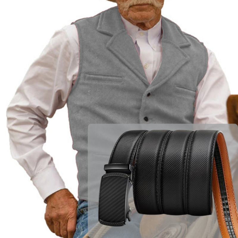 🔥Ofertas imperdíveis – Colete casual de negócios masculino com corte justo