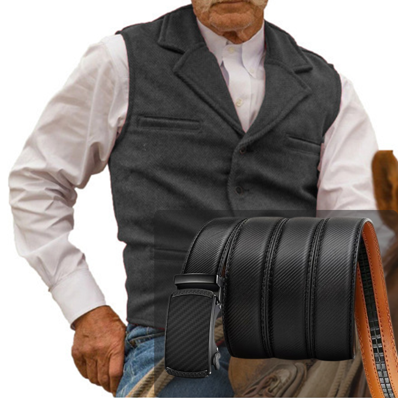 🔥Ofertas imperdíveis – Colete casual de negócios masculino com corte justo