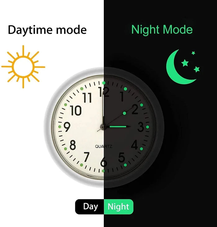Vintage present-Luminös dekoration miniklocka för bil/motorcykel/symaskin/