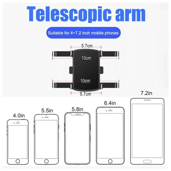 🎁Telefonhållare för bil med multifunktionell klämma för instrumentbrädan