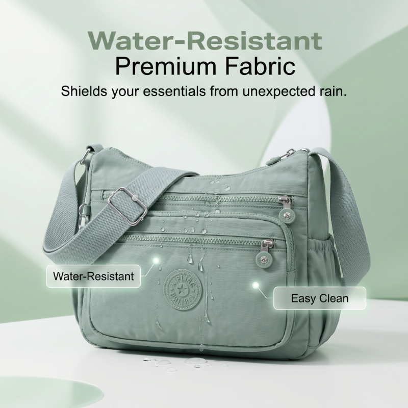 ⌛Oferta por tempo limitado — Bolsa transversal leve de nylon com vários bolsos