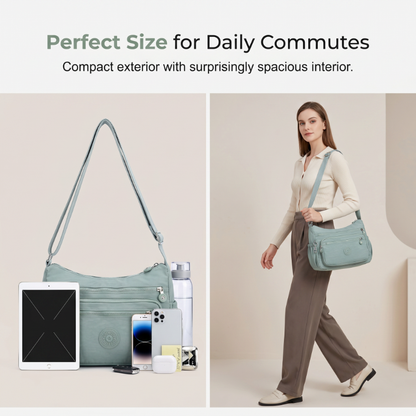 ⌛Oferta por tempo limitado — Bolsa transversal leve de nylon com vários bolsos