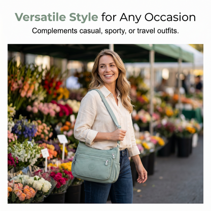 ⌛Oferta por tempo limitado — Bolsa transversal leve de nylon com vários bolsos