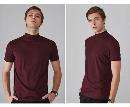 💥Limited Sale 70% OFF💥Men's High Neck Slim Fit T-shirt
