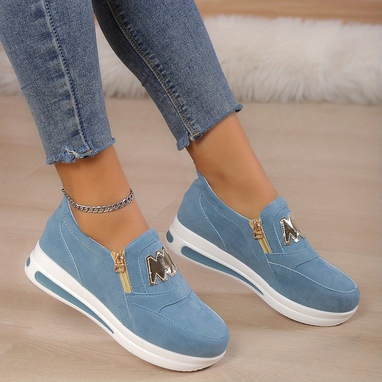 Women's Casual Platform Slip-on Sneakers👞