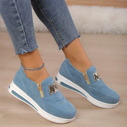 Women's Casual Platform Slip-on Sneakers👞