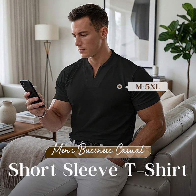 💎Men Gentlemans Business Short Sleeve Fitness T-shirt