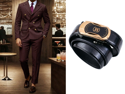 🔥Hot Sale Offers-Men's Double-Breasted Pinstripe Suit Set