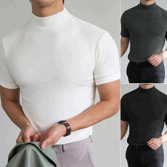 💥Limited Sale 70% OFF💥Men's High Neck Slim Fit T-shirt