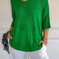 💖ULTIMO GIORNO DI SALDI 50% DI SCONTO🥰Maglia a V in tinta unita