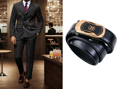 🔥Hot Sale Offers-Men's Double-Breasted Pinstripe Suit Set