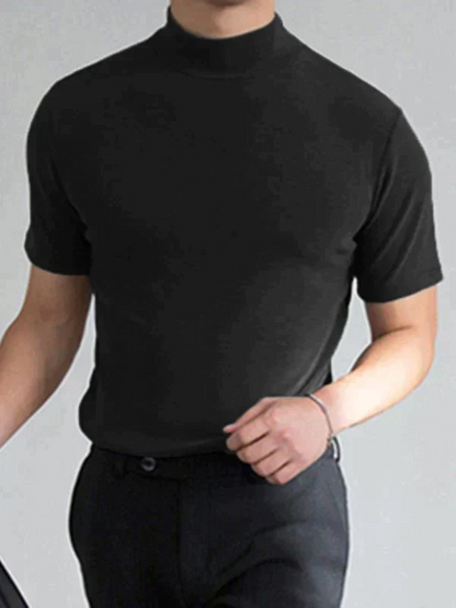 💥Limited Sale 70% OFF💥Men's High Neck Slim Fit T-shirt