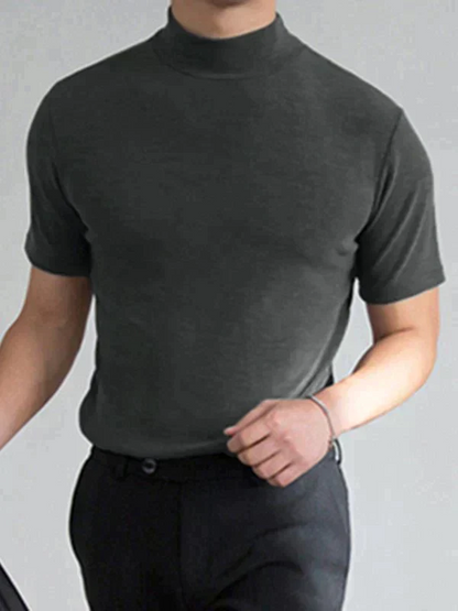💥Limited Sale 70% OFF💥Men's High Neck Slim Fit T-shirt