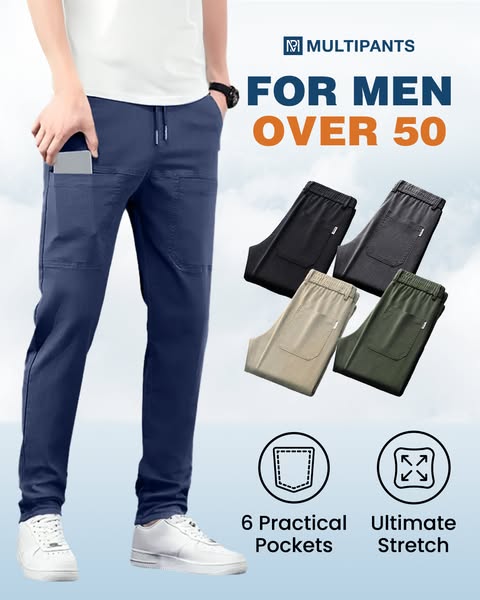👖 MultiPants – מכנסי קרגו גמישים עם 6 כיסים ✨ | בד סופג לחות ועמיד | S-4XL 🔥 | נמכרו 50,000+