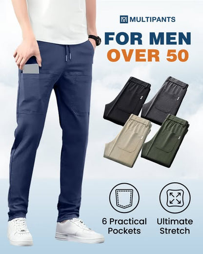 👖 MultiPants – מכנסי קרגו גמישים עם 6 כיסים ✨ | בד סופג לחות ועמיד | S-4XL 🔥 | נמכרו 50,000+