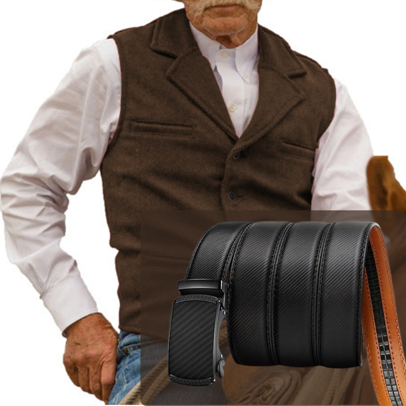 🔥Ofertas imperdíveis – Colete casual de negócios masculino com corte justo
