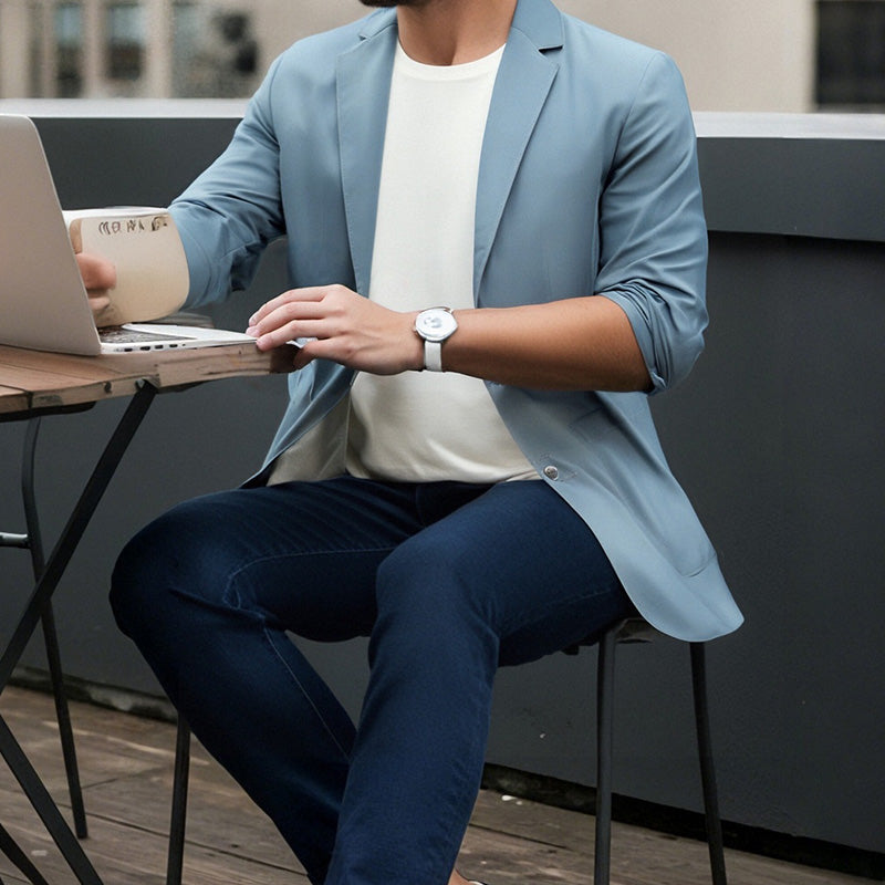 🥳2026 HOT SALE🥳💞50K+ SOLD!👴👔50% OFF! Lightweight Four-Season Blazer – Versatile for all weather. Soft, breathable & easy to wear. Perfect for weddings or Sunday roasts. Look sharp effortlessly. 🥂✨