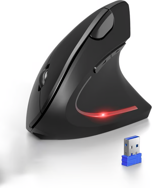 🖱Trådlös USB-uppladdningsbar ergonomisk vertikal optisk mus(🔥50 % rabatt)