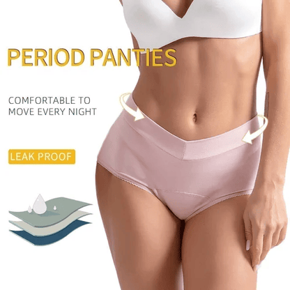 🩲 50% OFF NOW! 🔥 High-Waisted Leak Proof Period Panties – Absorbent, breathable & odor-control – up to 3 tampons worth of protection – comfortable for all-day wear 🩸