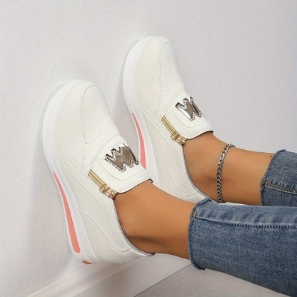 Women's Casual Platform Slip-on Sneakers👞
