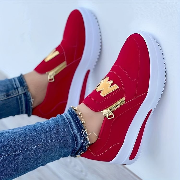 Women's Casual Platform Slip-on Sneakers👞