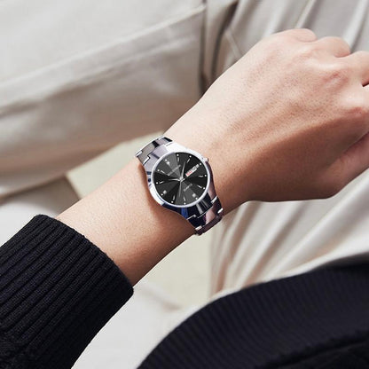 Men's Casual And Business Round Dial Quartz Watch