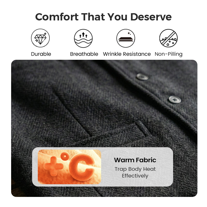🔥Ofertas imperdíveis – Colete casual de negócios masculino com corte justo