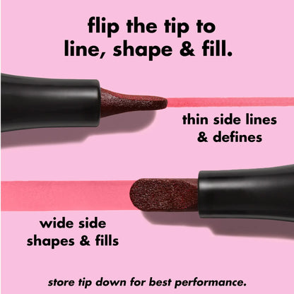 Lápis Labial Tinta e.l.f Main Stain - Cor Labial de Longa Duração para Definição Precisa dos Lábios (Acessório de Maquiagem para Beleza e Cuidados Pessoais)