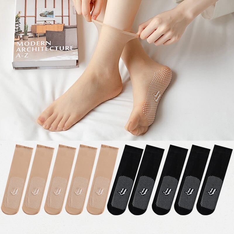 🎁Invisible Slip-resistant Crystal Silk Socks