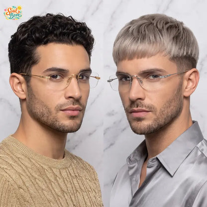 Trendy Retro Rimless UV Protection Sunglasses