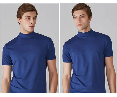 💥Limited Sale 70% OFF💥Men's High Neck Slim Fit T-shirt