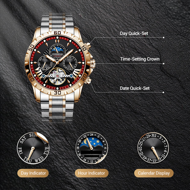 📢📢60 % OFF !!⌚Swiss Brand New Waterproof Automatic Mechanical Watches