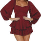 Solid Color Ruffle Romper