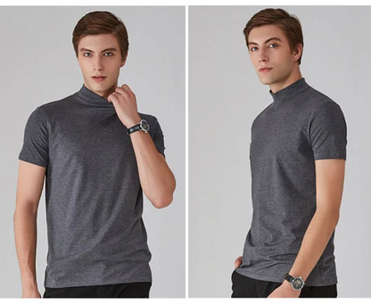 💥Limited Sale 70% OFF💥Men's High Neck Slim Fit T-shirt