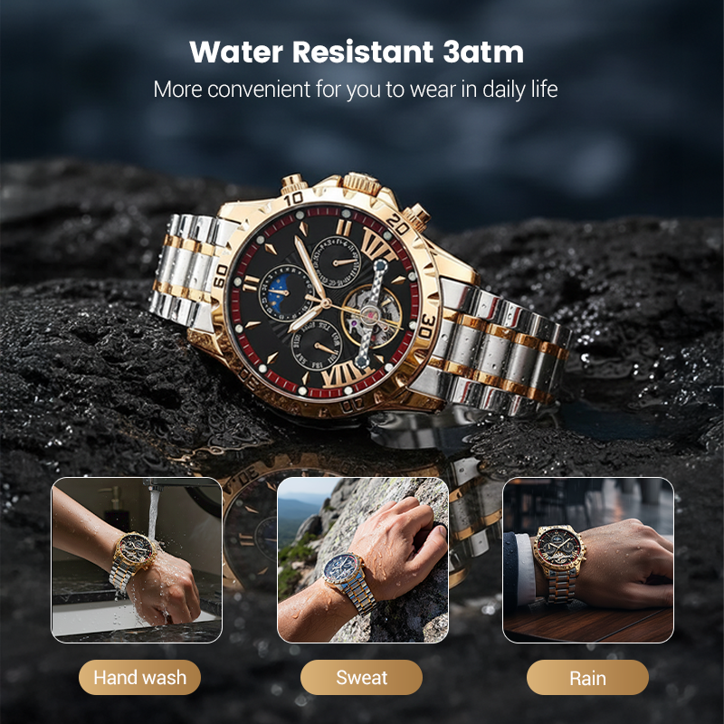 📢📢60 % OFF !!⌚Swiss Brand New Waterproof Automatic Mechanical Watches