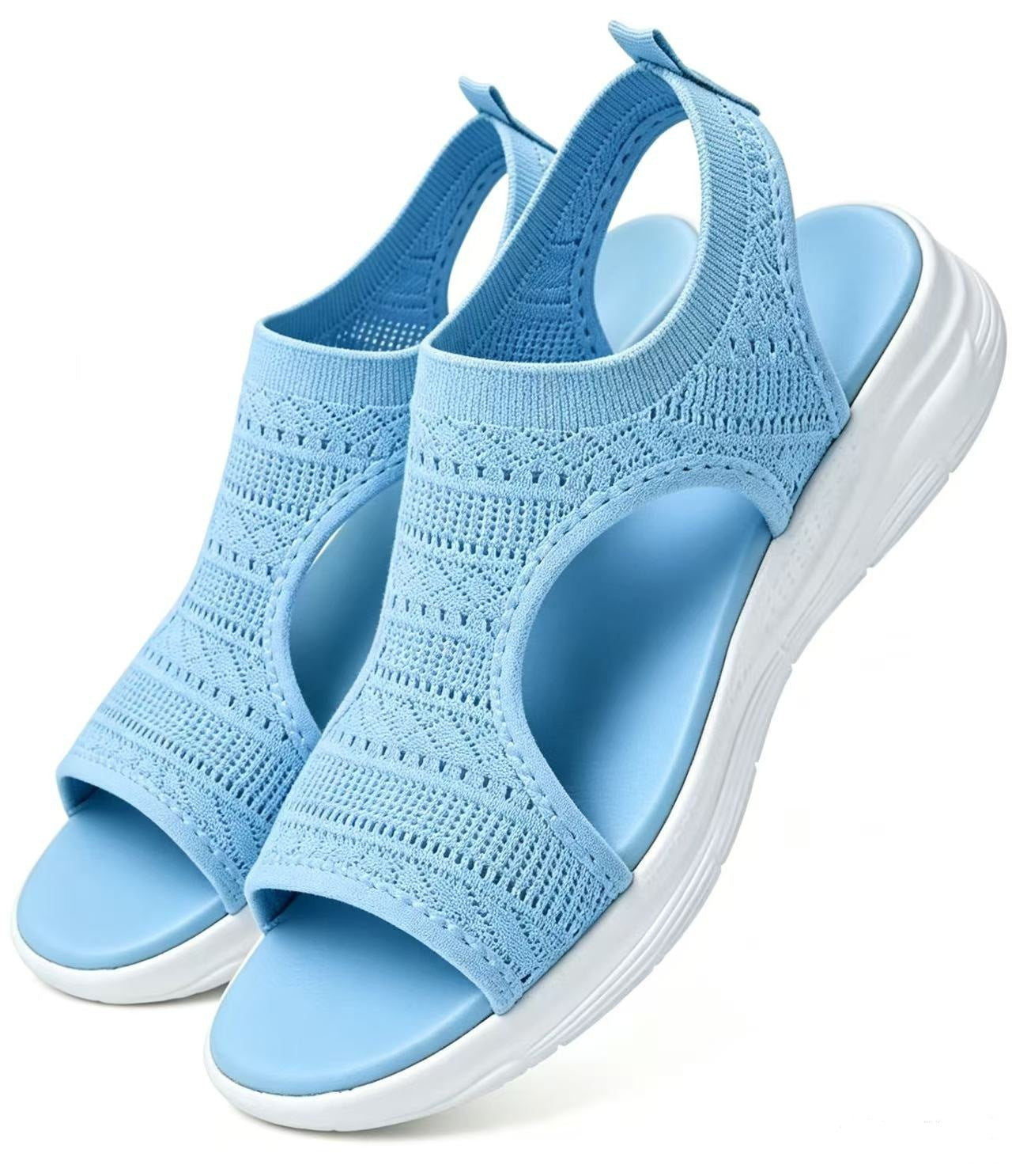 👡✨ Sandálias femininas de malha ultraleves com plataforma confortável para o dia todo
