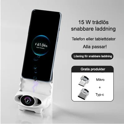 🔥🔋Mini stol trådlös snabb laddare multifunktionell telefonhållare