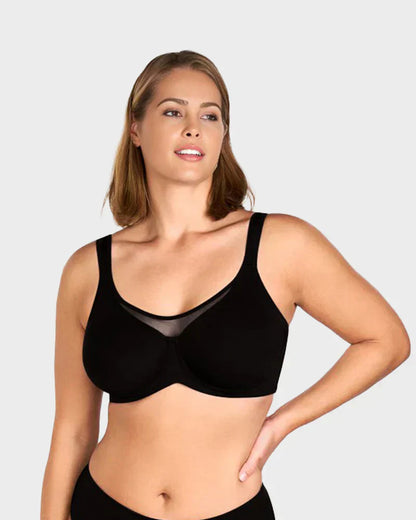 💆 Sutiã Plus Size Feminino Elegante, Transparente e Cobertura Total