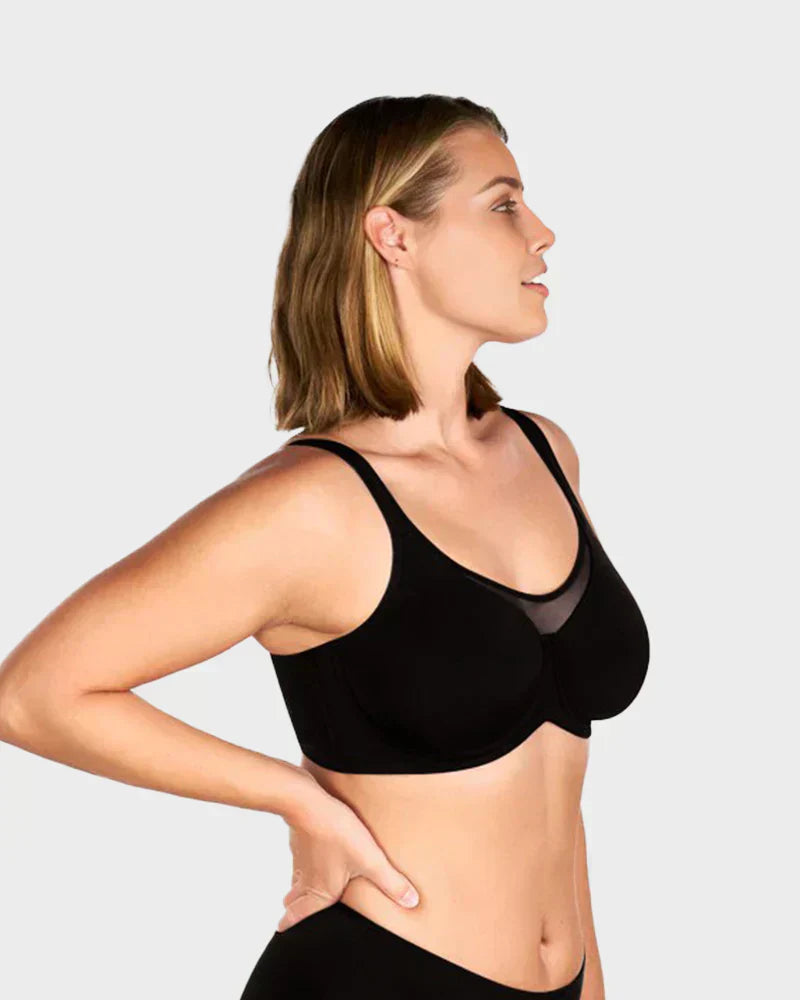💆 Sutiã Plus Size Feminino Elegante, Transparente e Cobertura Total