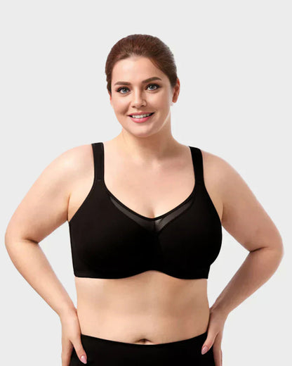 💆 Sutiã Plus Size Feminino Elegante, Transparente e Cobertura Total