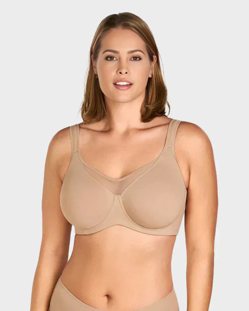 💆 Sutiã Plus Size Feminino Elegante, Transparente e Cobertura Total